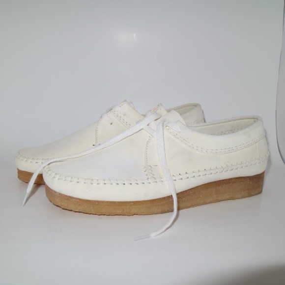 clarks weaver white